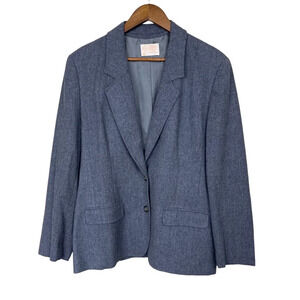 Vintage Pendleton 100% Virgin Wool Gray Blazer Jacket